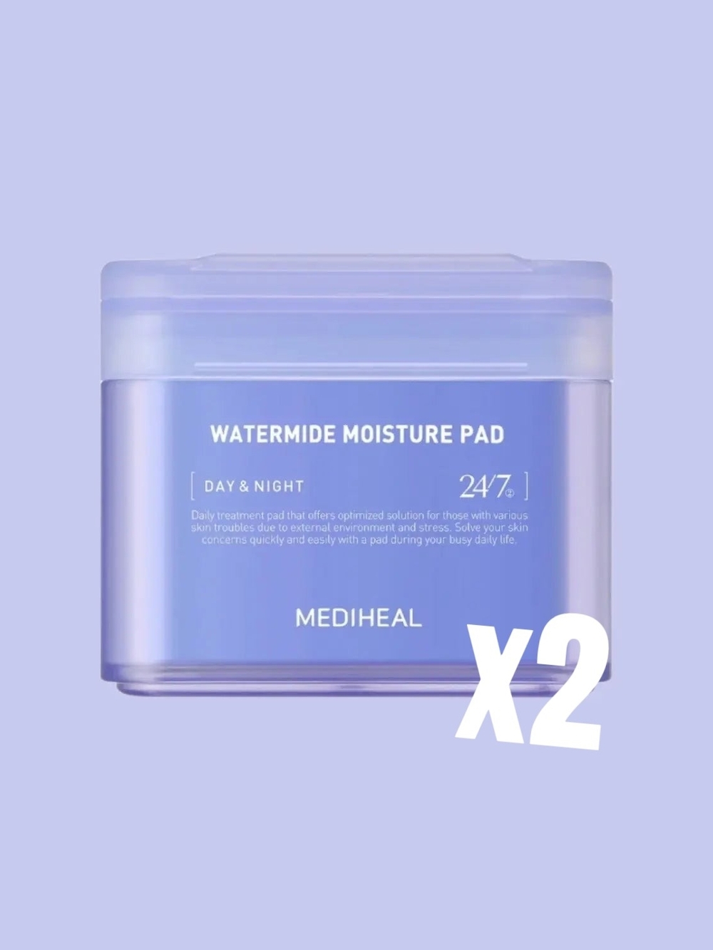 MEDIHEAL | 2 BOXES OF TONER PADS | WATERMIDE MOISTURE TONER PADS | NEW IN BOX
